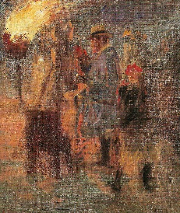 Laurits Tuxen kroyer maler sankt hansblus oil painting picture